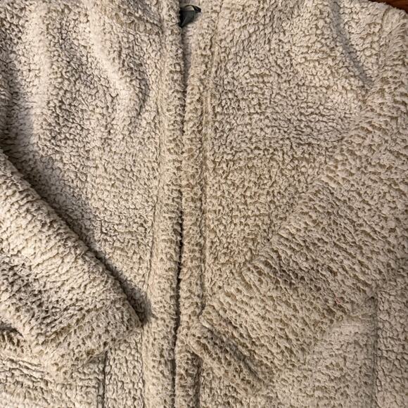 Eddie Bauer Fireside Plush Ultra Soft Hooded Open Front Sherpa Cardigan Size L - Picture 4 of 8